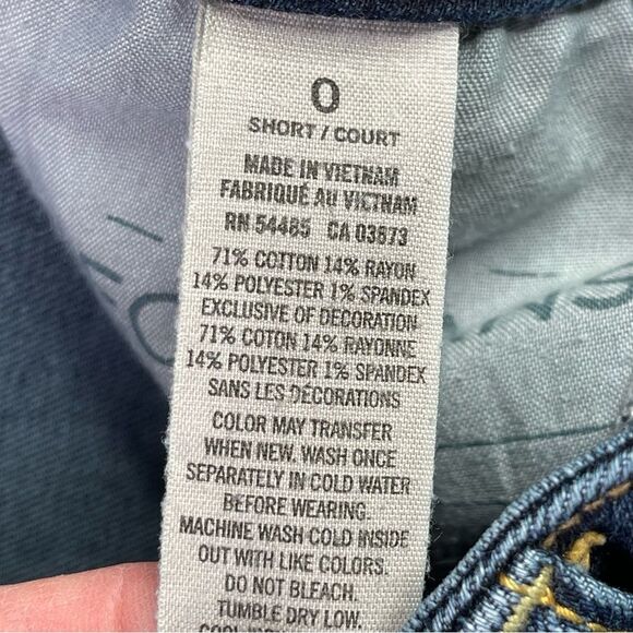 American Eagle Jeans Women's 0 Short Blue Skinny Low Rise Dark Denim Stretch - Picture 7 of 12